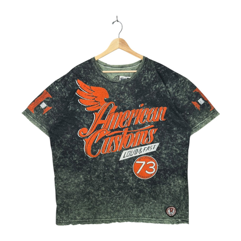 Vintage Affliction Acid Wash Graphic T-Shirt