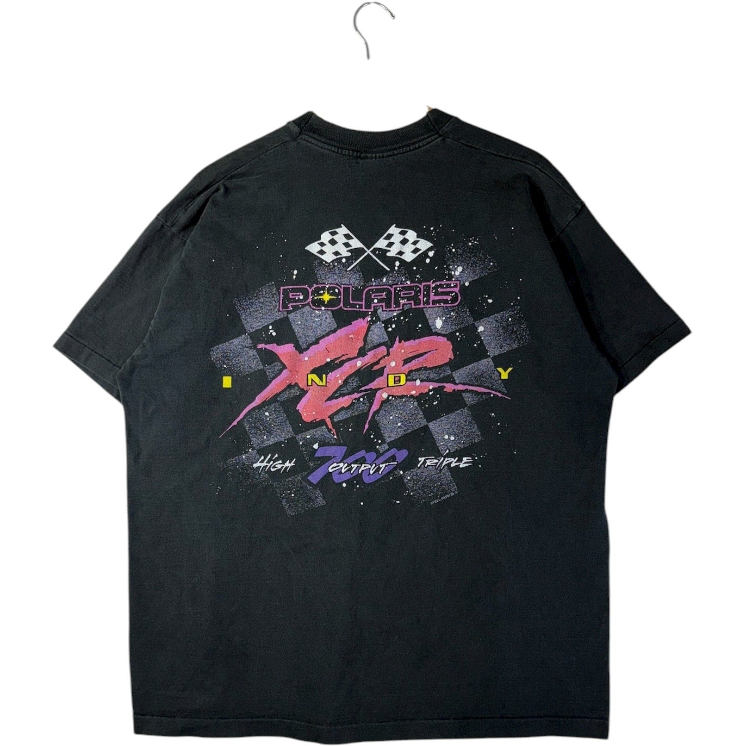 Vintage Polaris Indy Snowmobile Racing Graphic T-Shirt