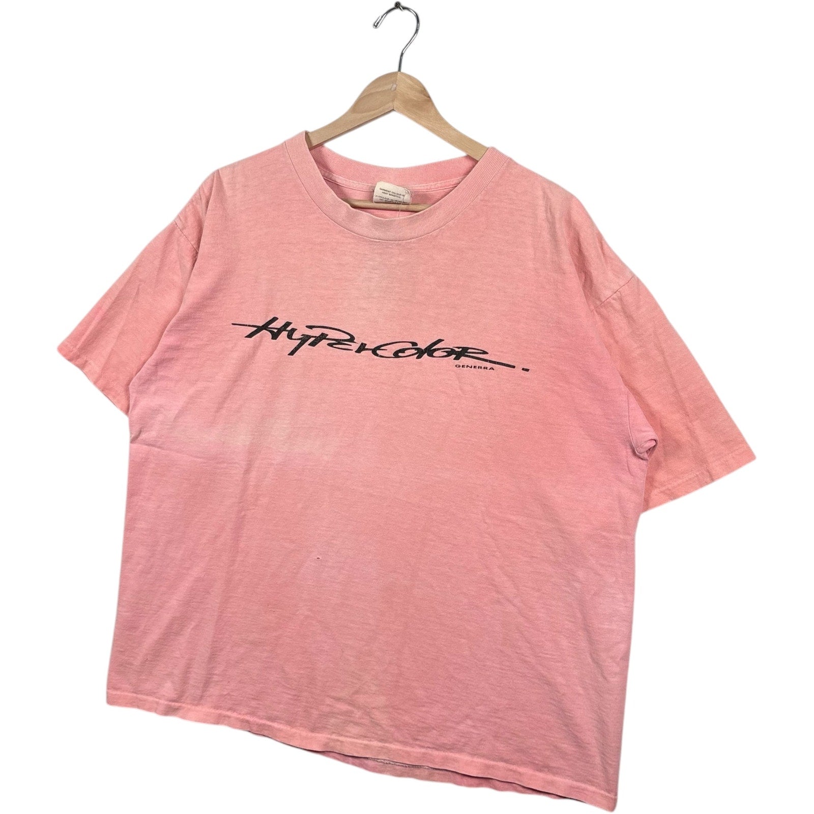 Vintage Hypercolor Genera Chest Spellout Tee