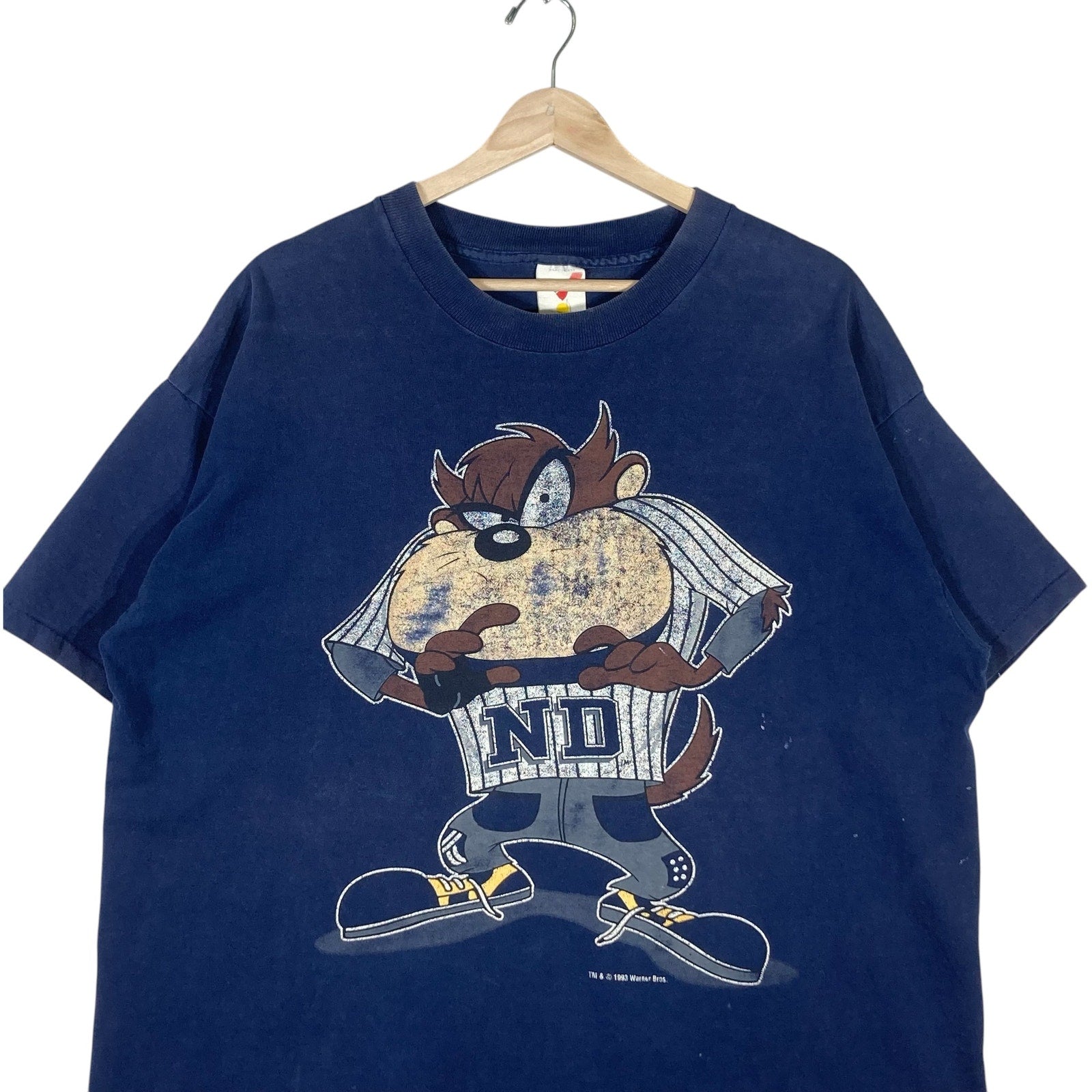 Vintage University Of Notre Dame Looney Tunes Tee