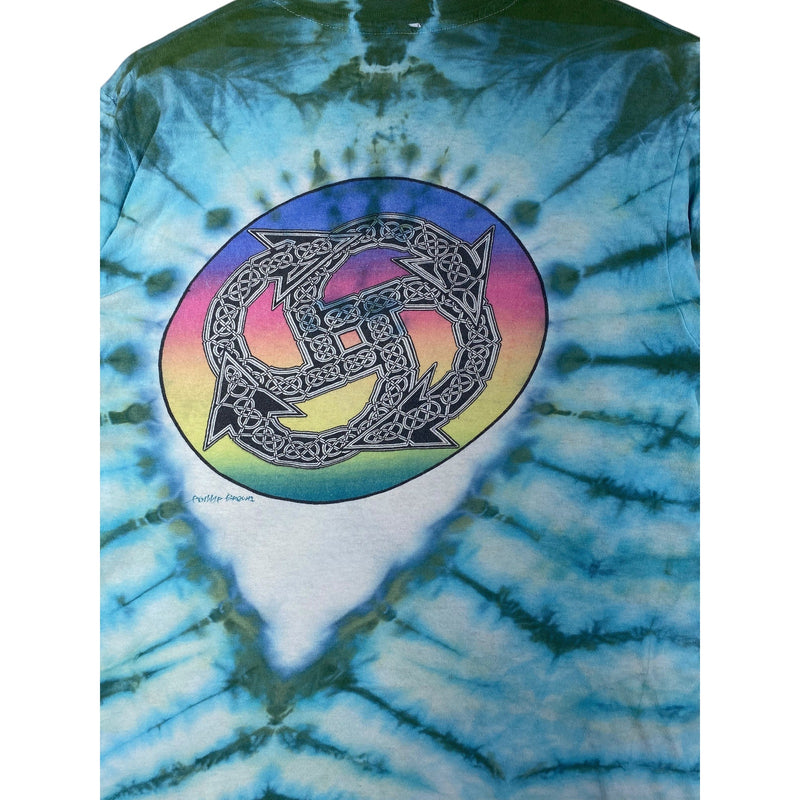 Vintage Tie Dye Philip Brown Skull T-Shirt