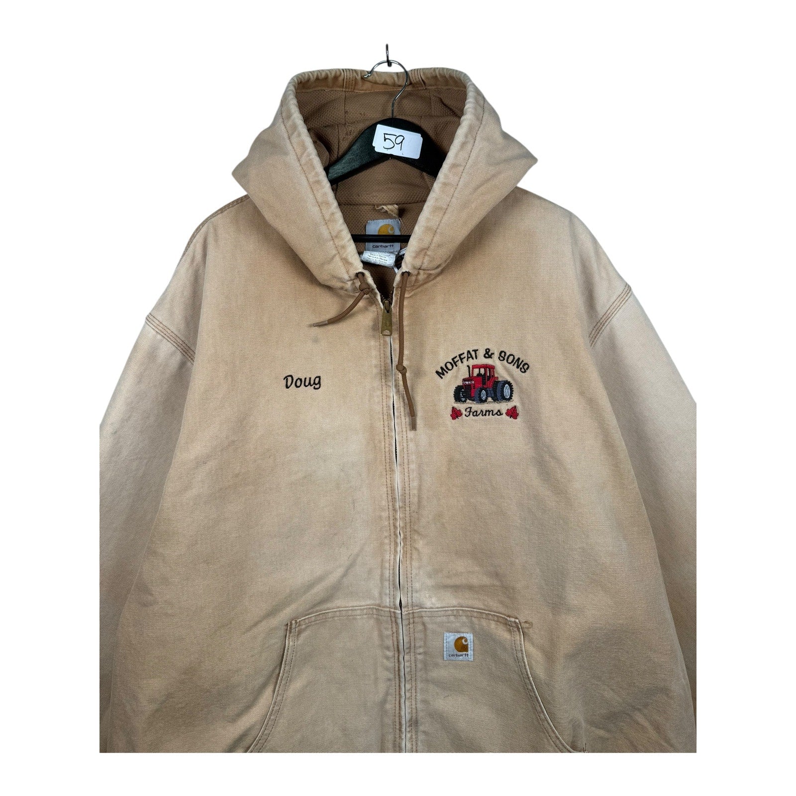 Vintage Carhartt Insulated Active Full Zip Hoodie