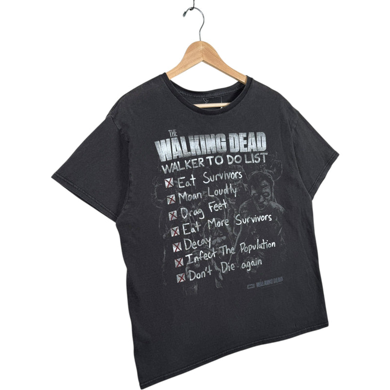 Vintage The Walking Dead Walker To Do List T-Shirt