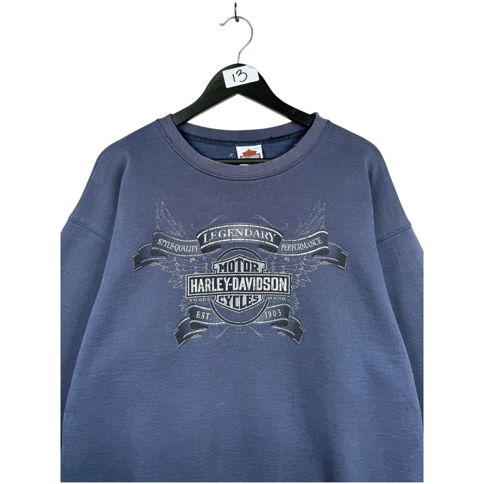 Vintage Harley Davidson Mann's Columbus Indiana Crewneck