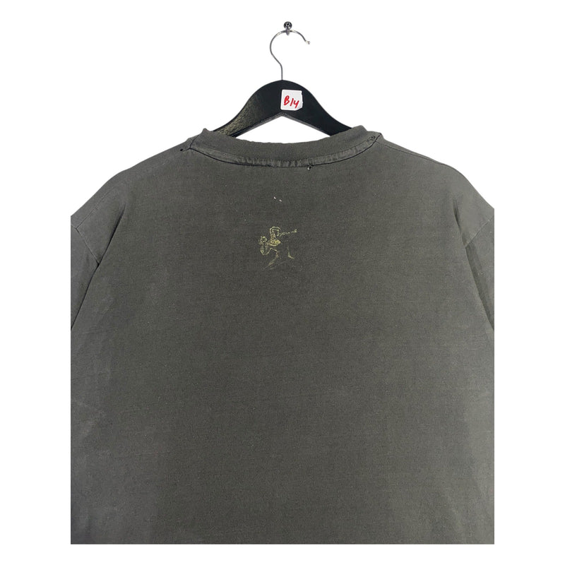 Vintage Graphic Print Cotton T-Shirt