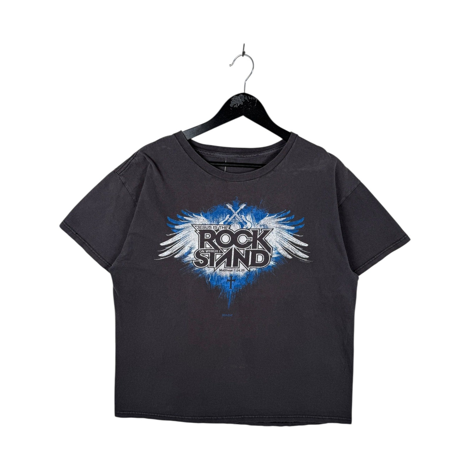 Vintage Christian “Jesus the Rock On Which I Stand” Wings T-Shirt