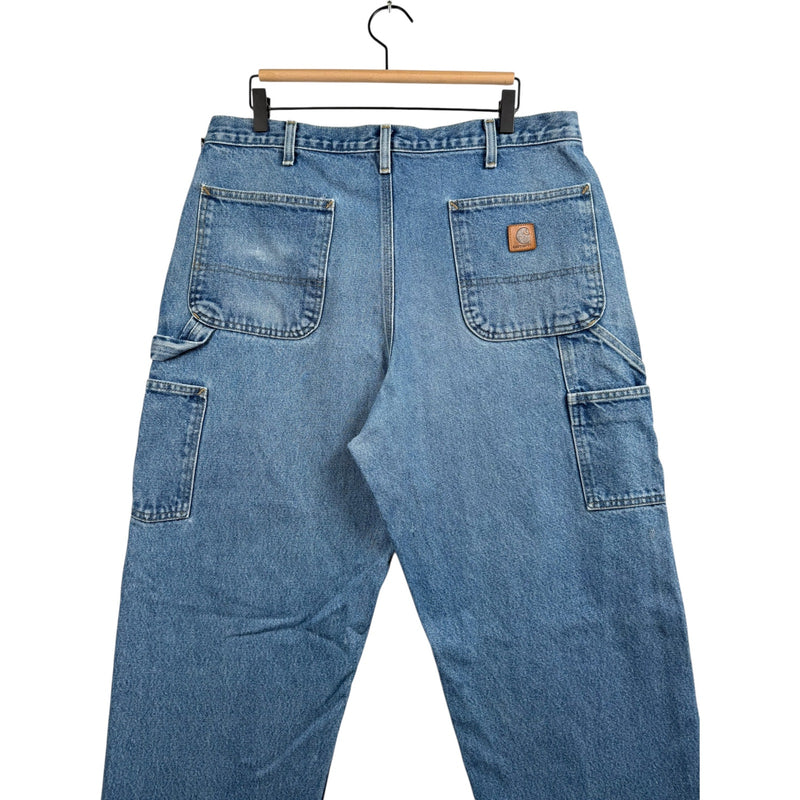 Vintage Carhartt Straight Carpenter Denim Jeans 36x36