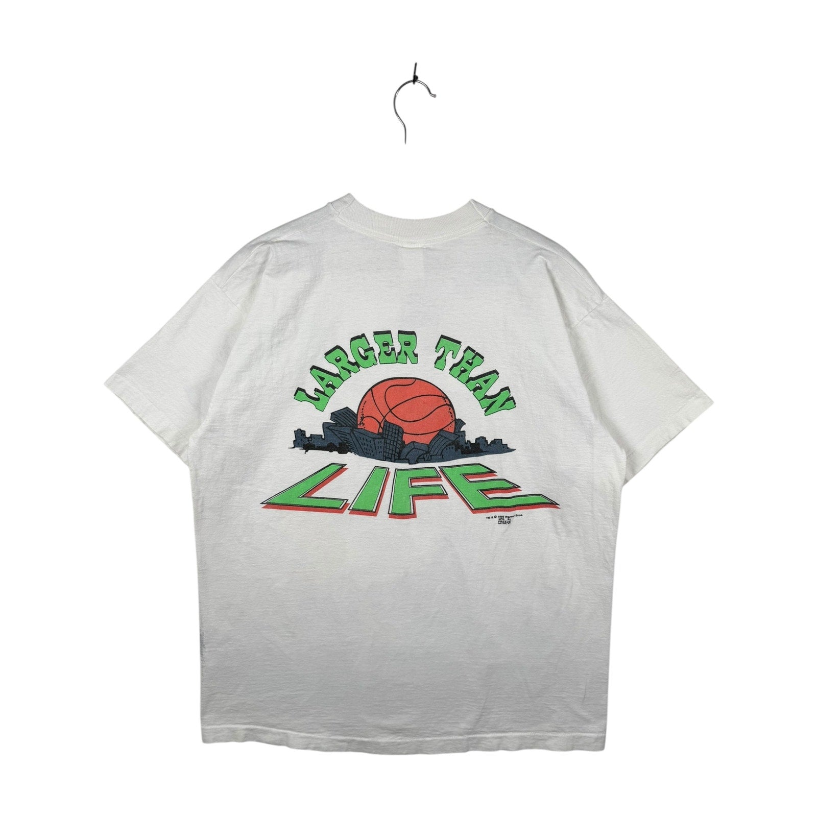 Vintage Looney Tunes Taz Totally Bad Larger Than Life Basketball T-Shirt