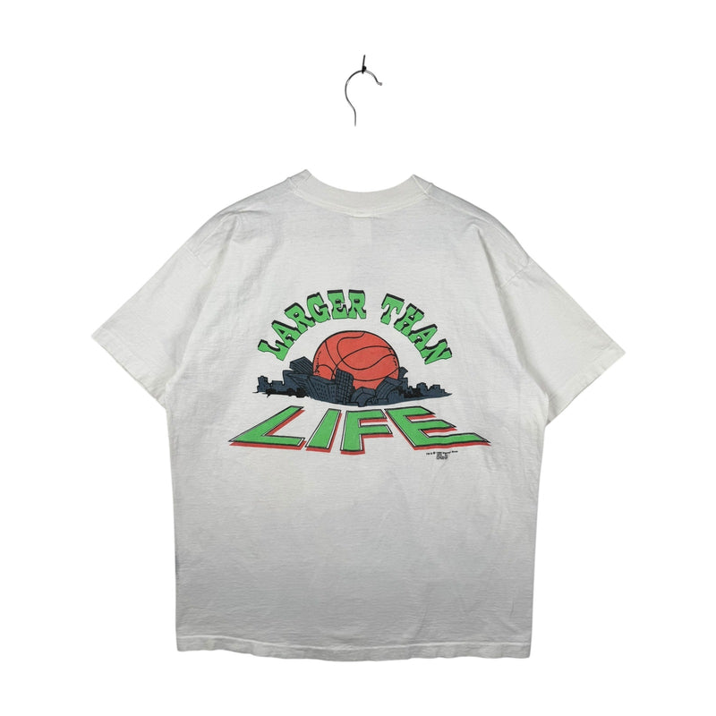 Vintage Looney Tunes Taz Totally Bad Larger Than Life Basketball T-Shirt
