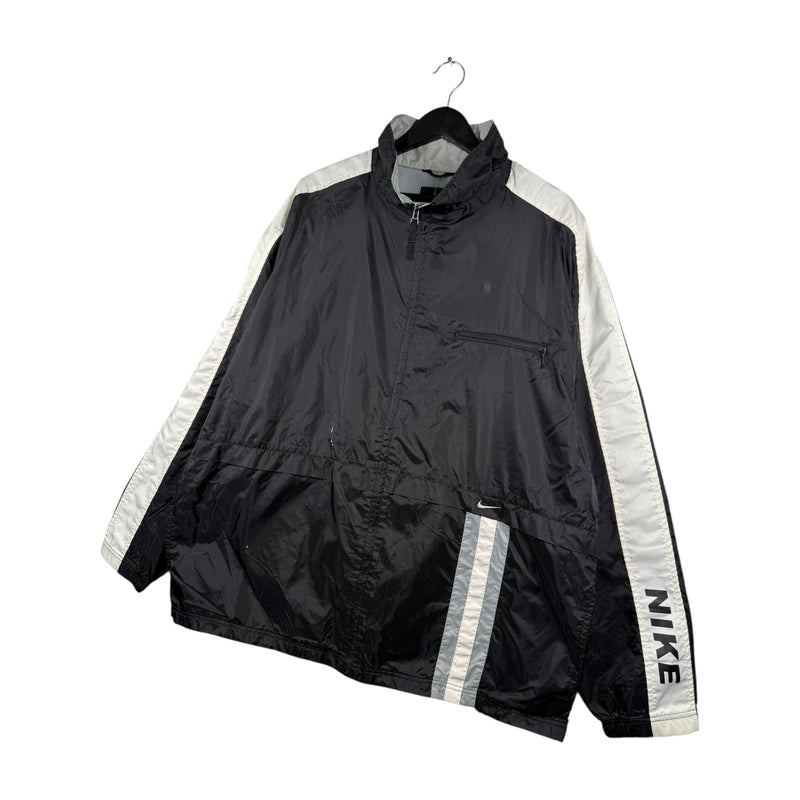 Vintage Nike Stripe Logo Colorblock Full-Zip Track Jacket