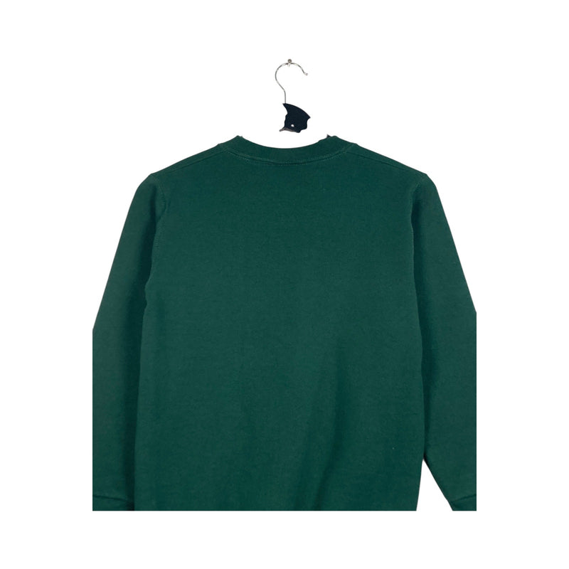 Vintage Youth Green Bay Packers Logo Spellout NFL Crewneck