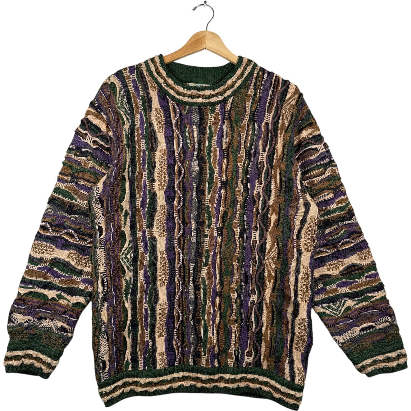 Vintage Coogi 3D Knit Textured Sweater