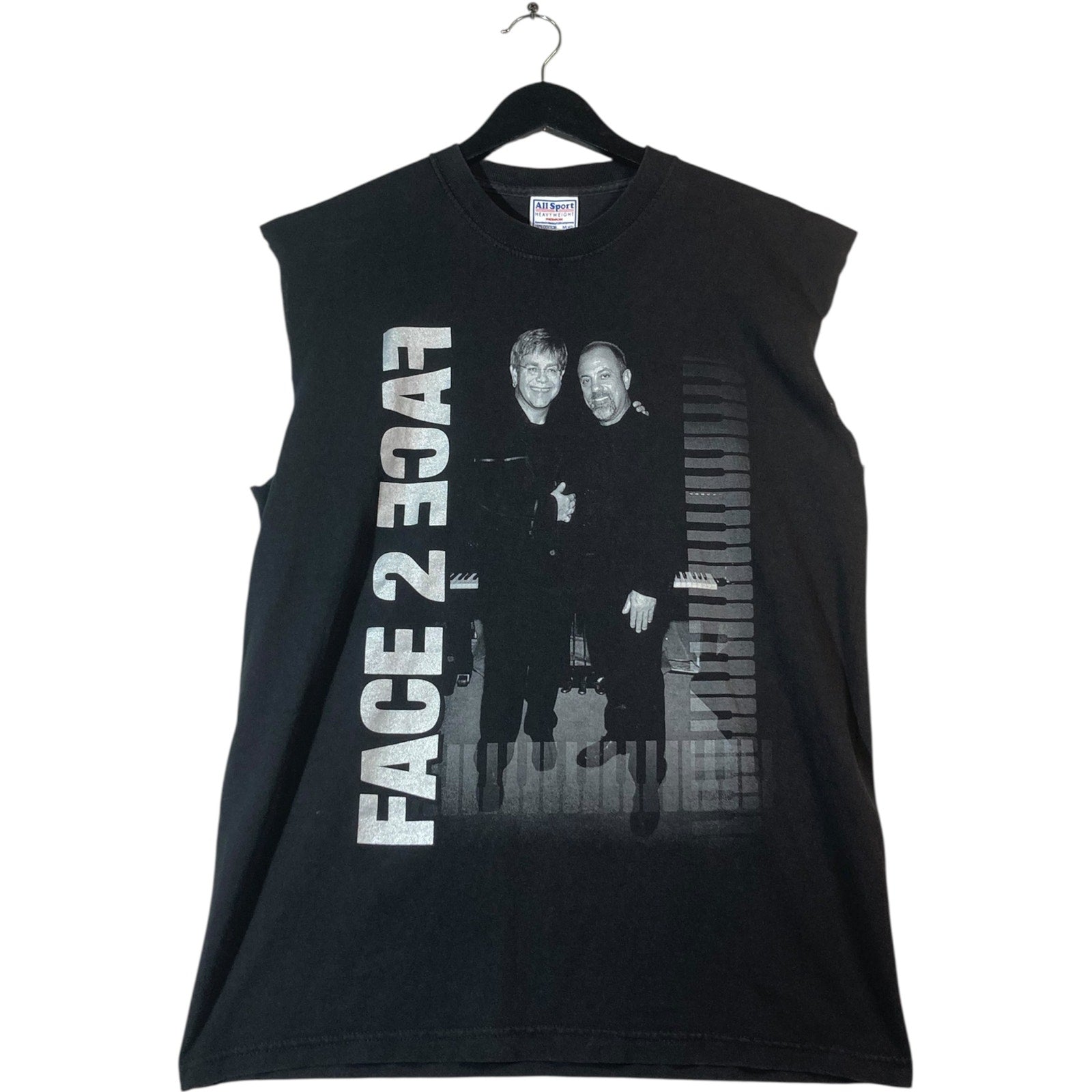 Vintage Face To face 2002 Billy Joel Elton John Crewneck T-Shirt