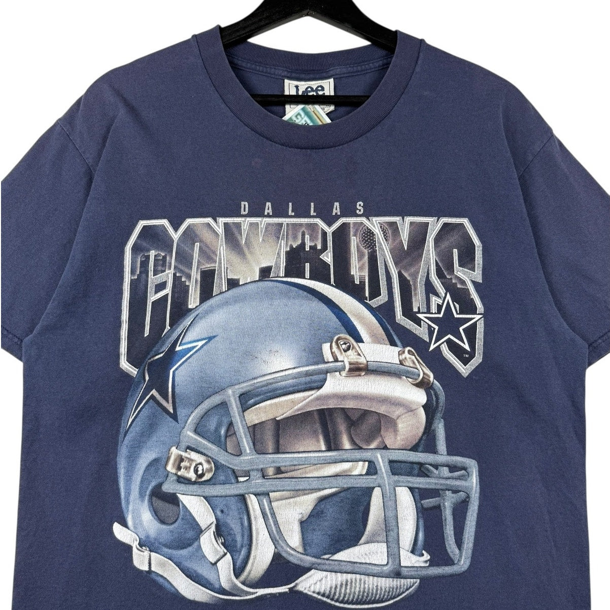 Vintage LEE Dallas Cowboys Helmet Graphic NFL T-Shirt