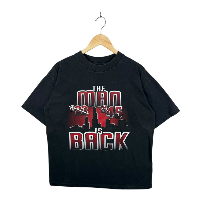 Vintage Michael Jordan The Man Is Back Chicago Bulls NBA T-Shirt