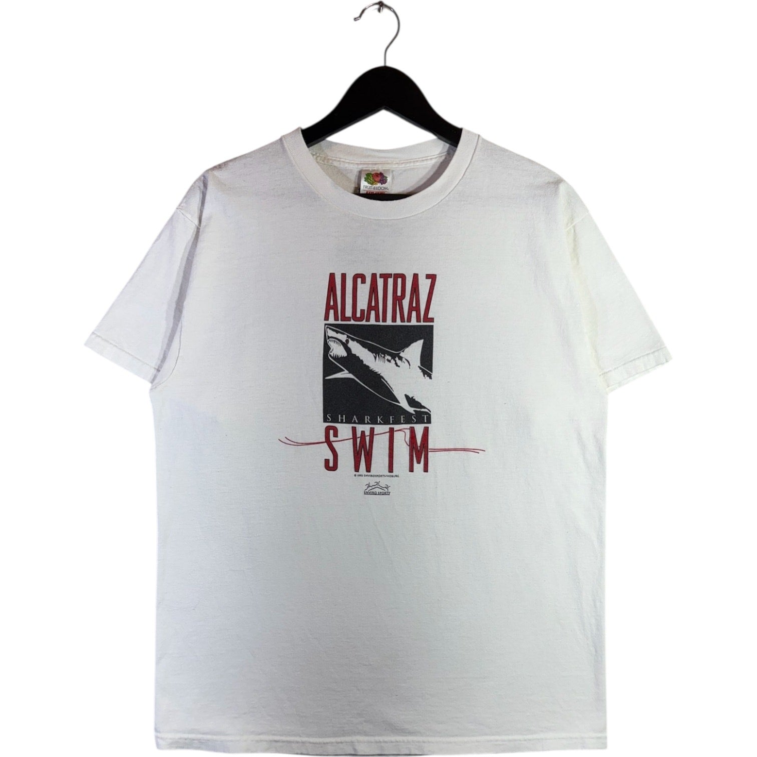 Vintage Alcatraz Sharkfest Swim Graphic T-Shirt