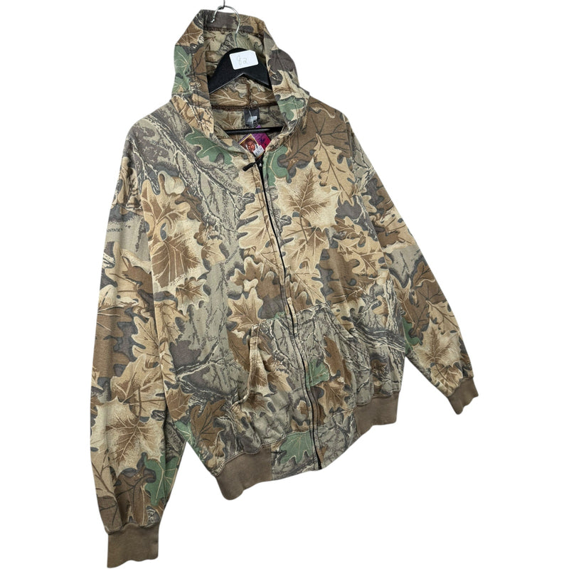 Vintage Ace Sportswear Realtree Camo Full Zip Hoodie