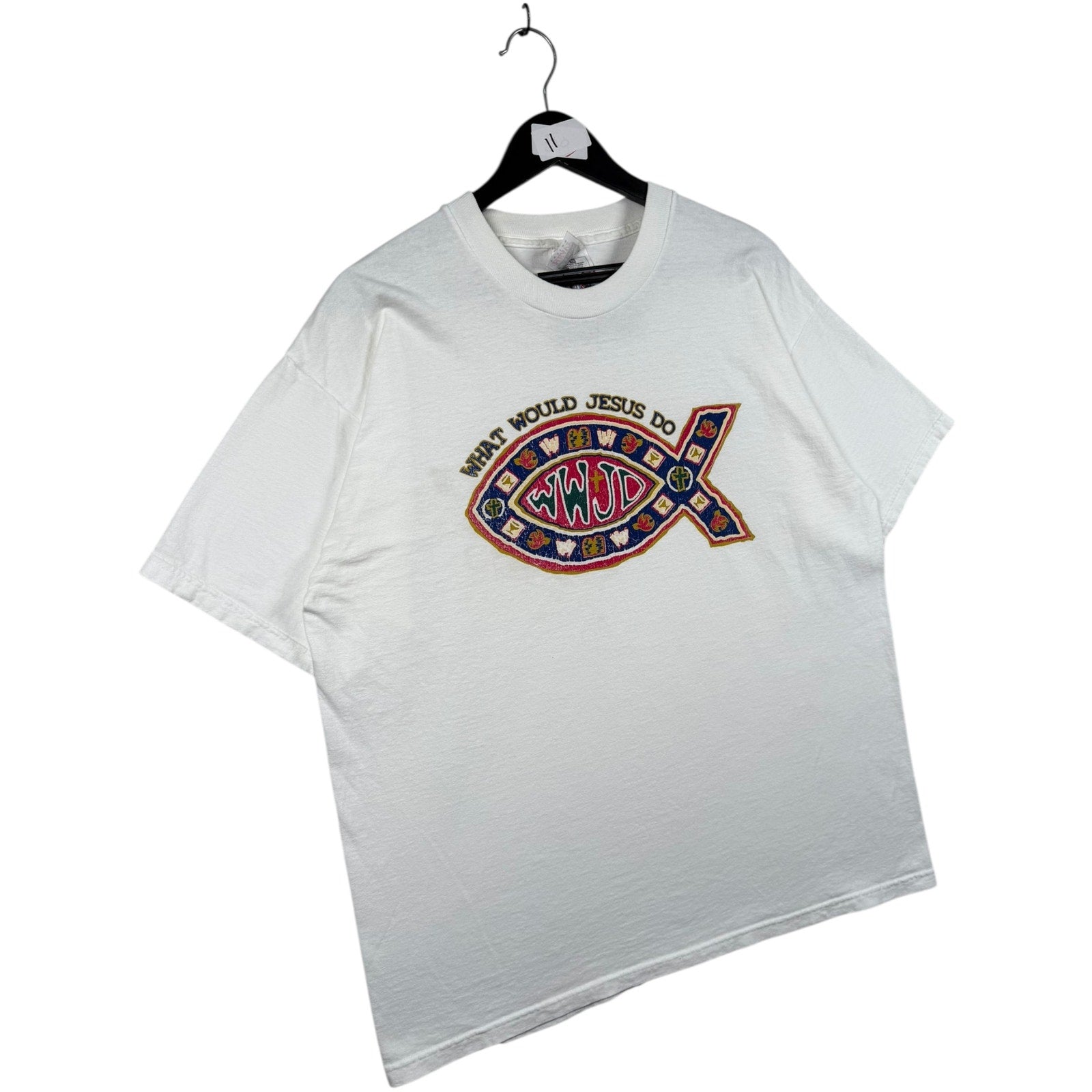 Vintage WWJD What Would Jesus Do Christian T-Shirt