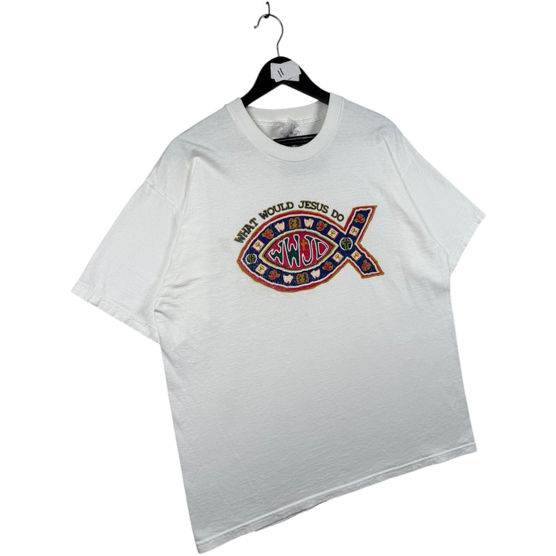 Vintage WWJD What Would Jesus Do Christian T-Shirt