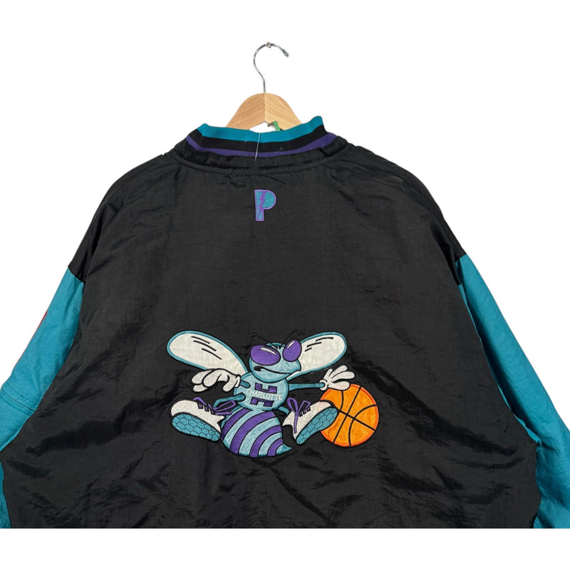 Vintage Pro Player Charlotte Hornets Reversible Puffer Jacket
