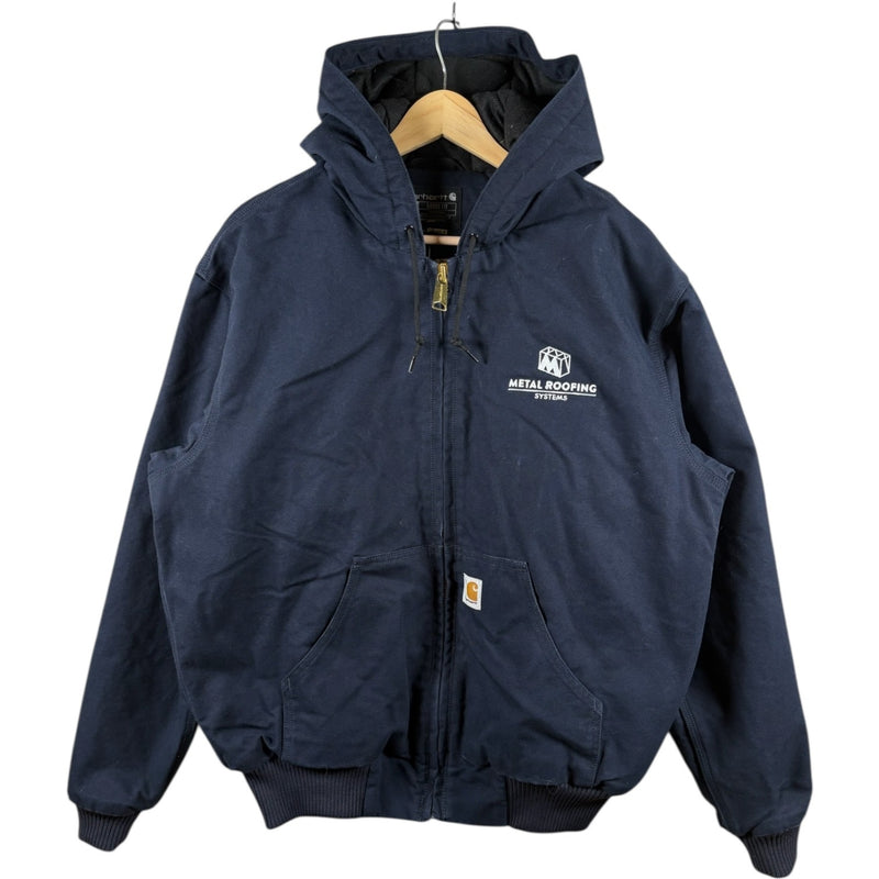 Vintage Carhartt Canvas Full Zip Hooded Workwear Jacket