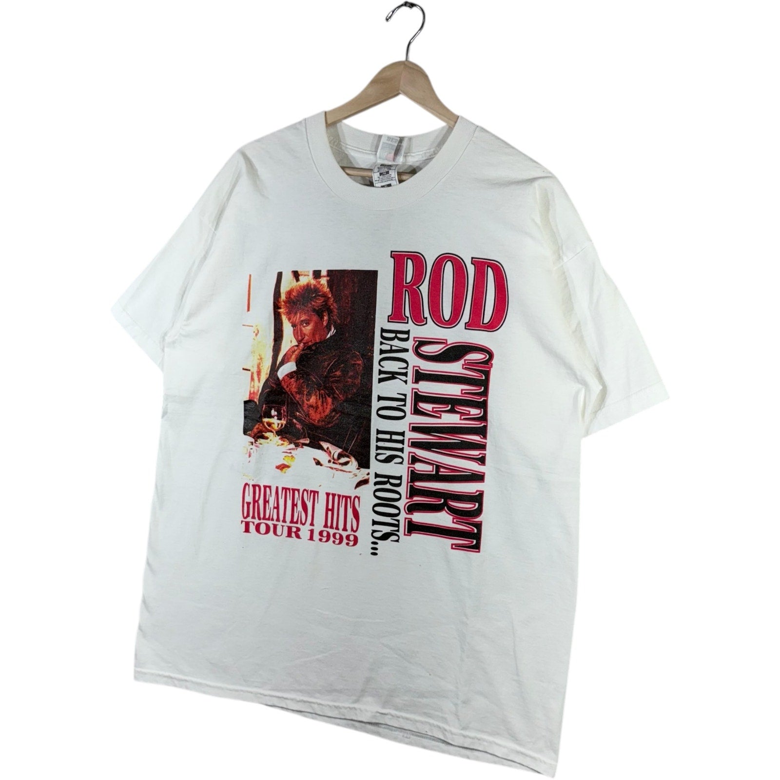 Vintage Rod Stewart Back To His Roots Tour 90s Music Tee