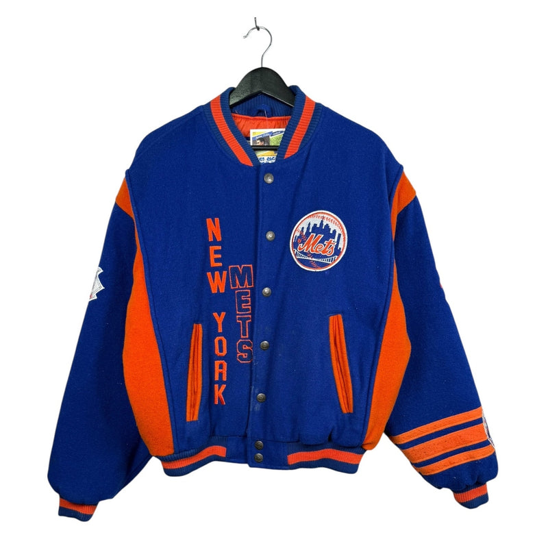 Vintage New York METS MLB Baseball Varsity Jacket