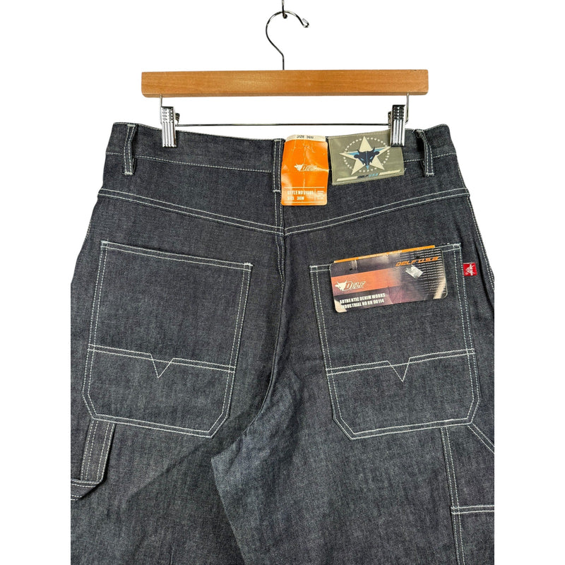 Vintage Delf USA Carpenter Denim Shorts 36