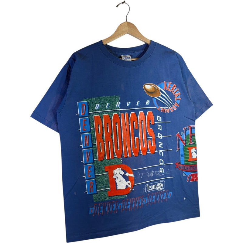 Vintage Salem Denver Broncos NFL Team Graphic T-Shirt