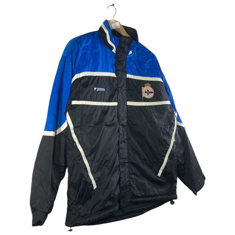 Vintage Deportivo La Coruña Joma Soccer Bench Coat Jacket