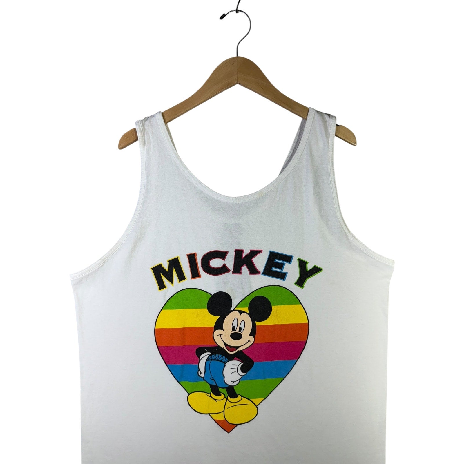 Vintage Mickey Unlimited Heart Pride Rainbow Tank Top