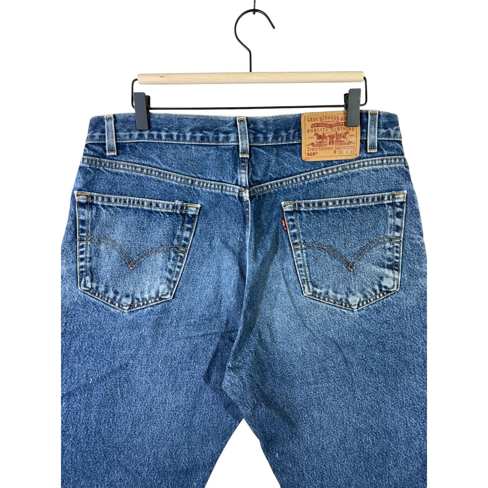 Vintage Levi's 505 Straight Denim Shorts 36