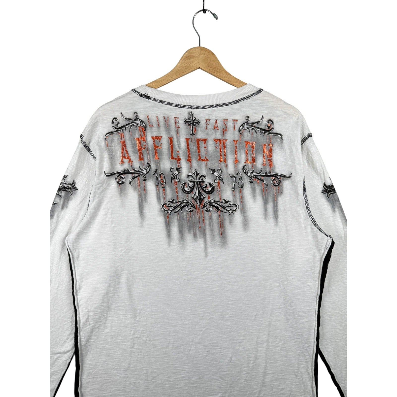 Vintage Affliction Live Fast Long Sleeve Tee