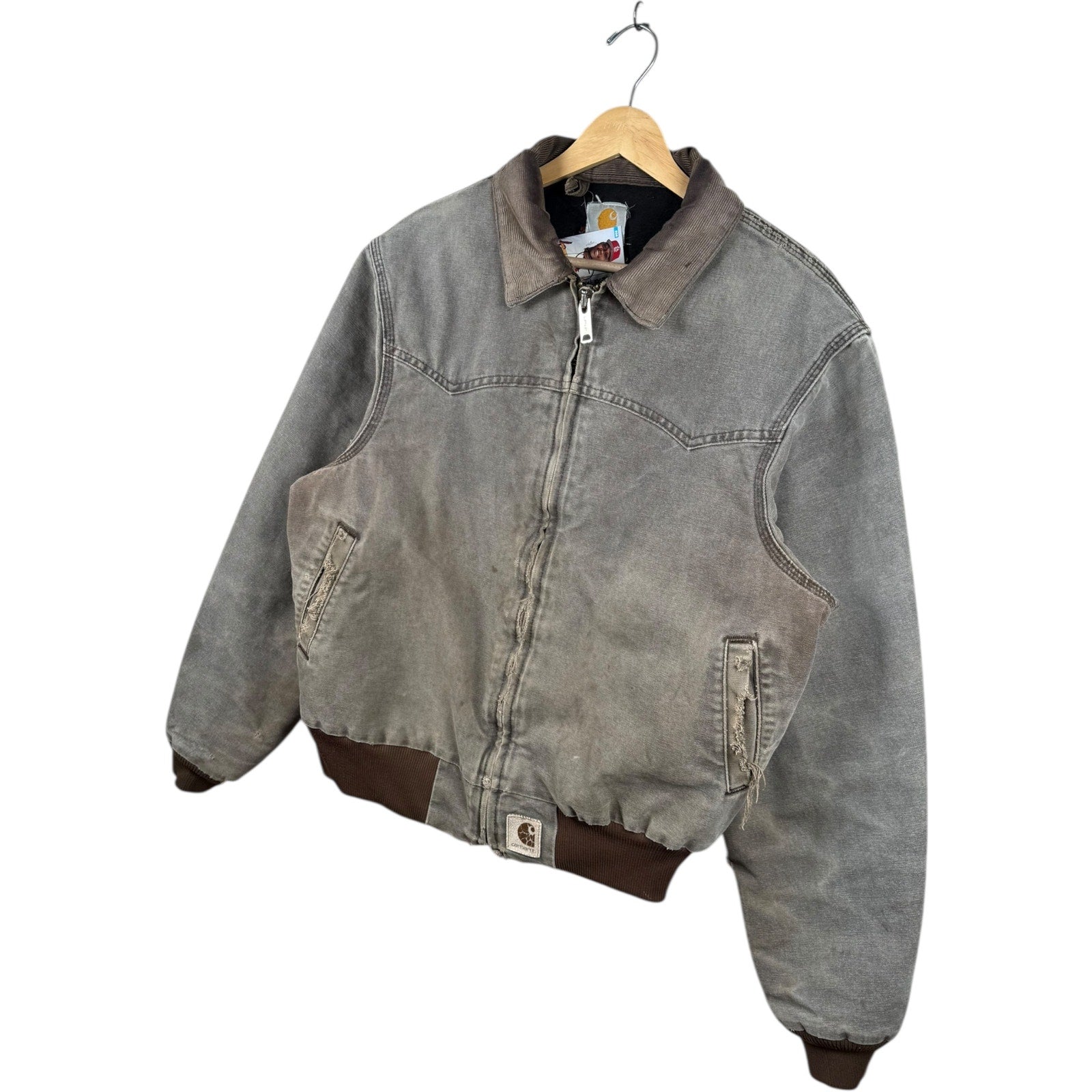 Vintage Carhartt Santa Fe Distressed Bomber Jacket