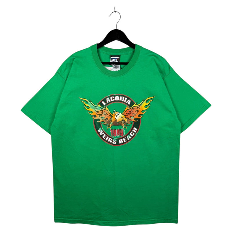 Vintage Laconia Weirs Beach Motorcycle 90s T-Shirt