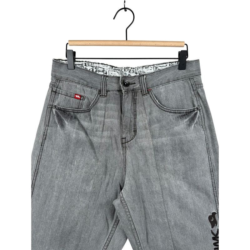 Vintage Hawk Embroidered Denim Shorts 32