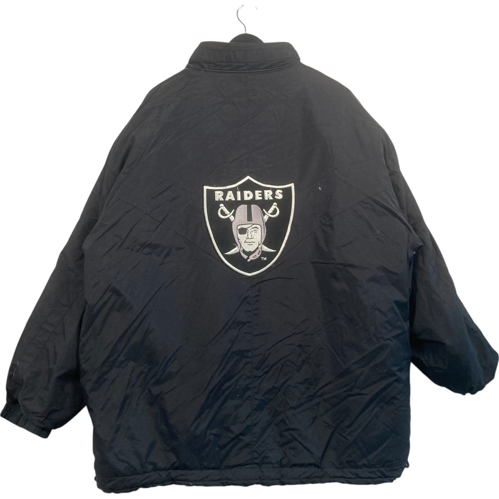 Vintage Oakland Raiders Logo NFL Puffer Jacket