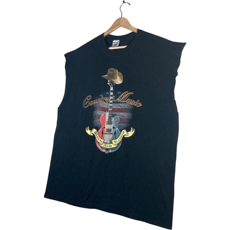 Vintage Jerzees Country Music Born & Raised Tank Top