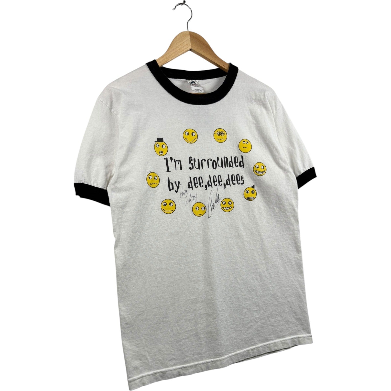 Vintage Alstyle Smileys Ringer T-Shirt