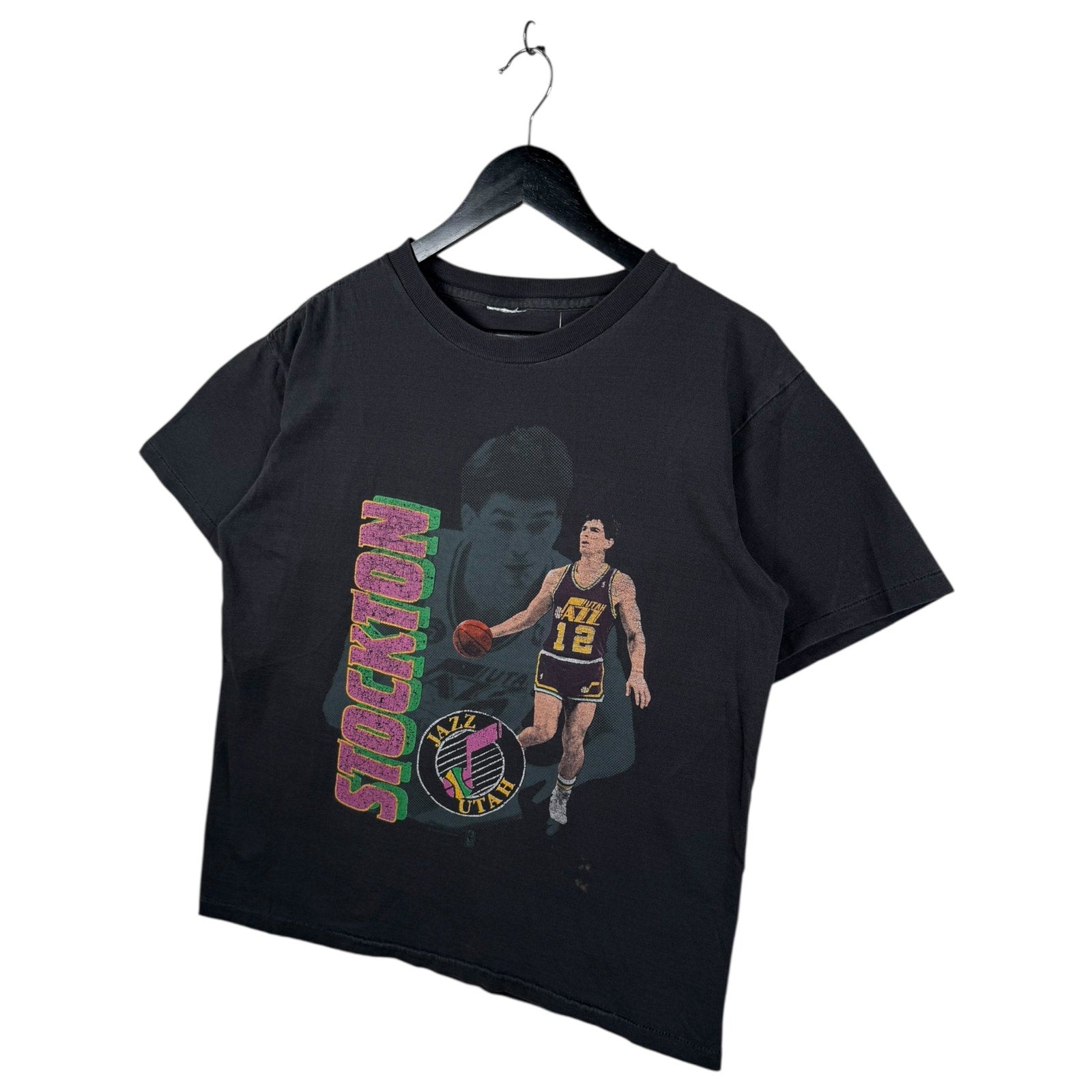 Vintage Utah Jazz John Stockton NBA T-Shirt