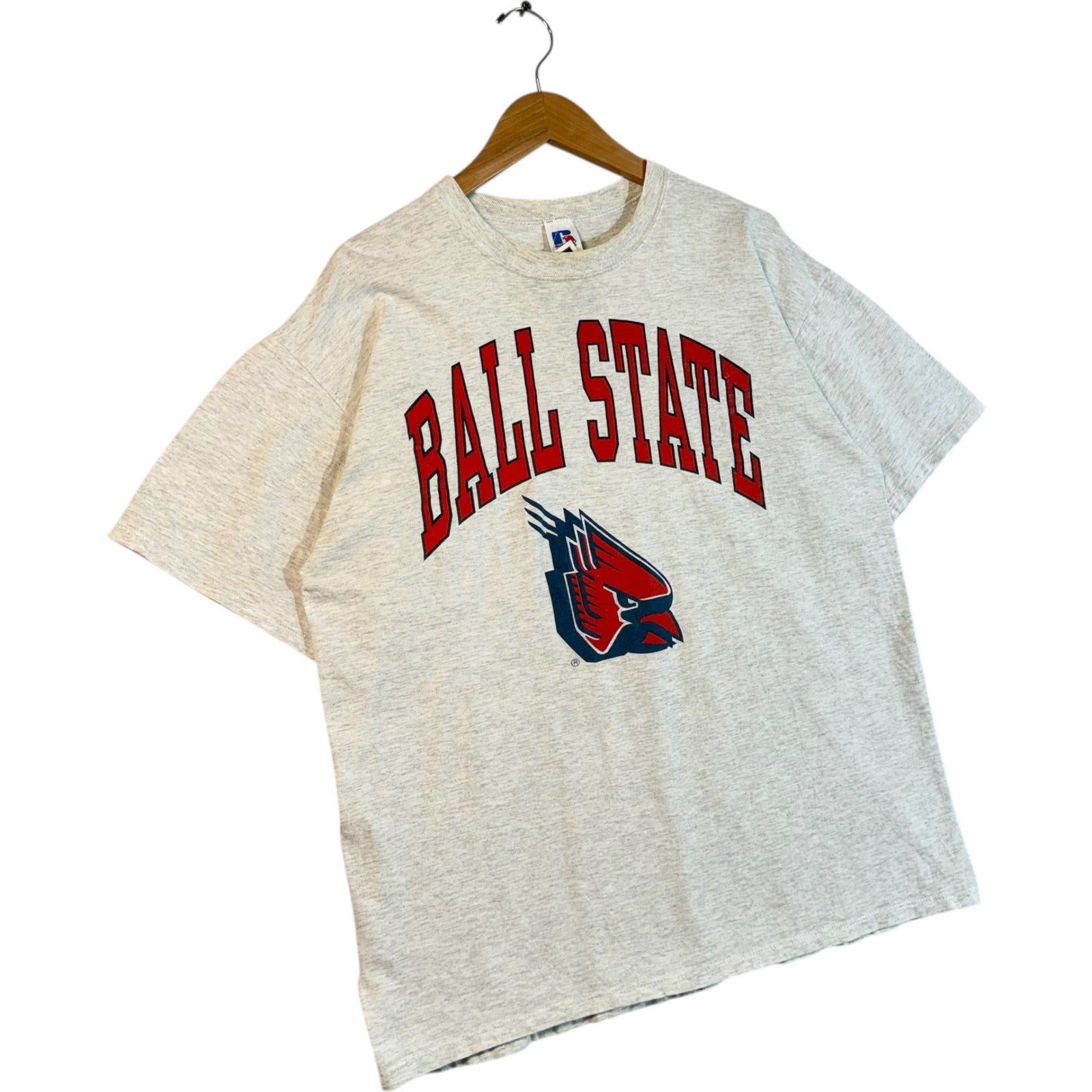 Vintage Ball State University Spellout Tee 90s