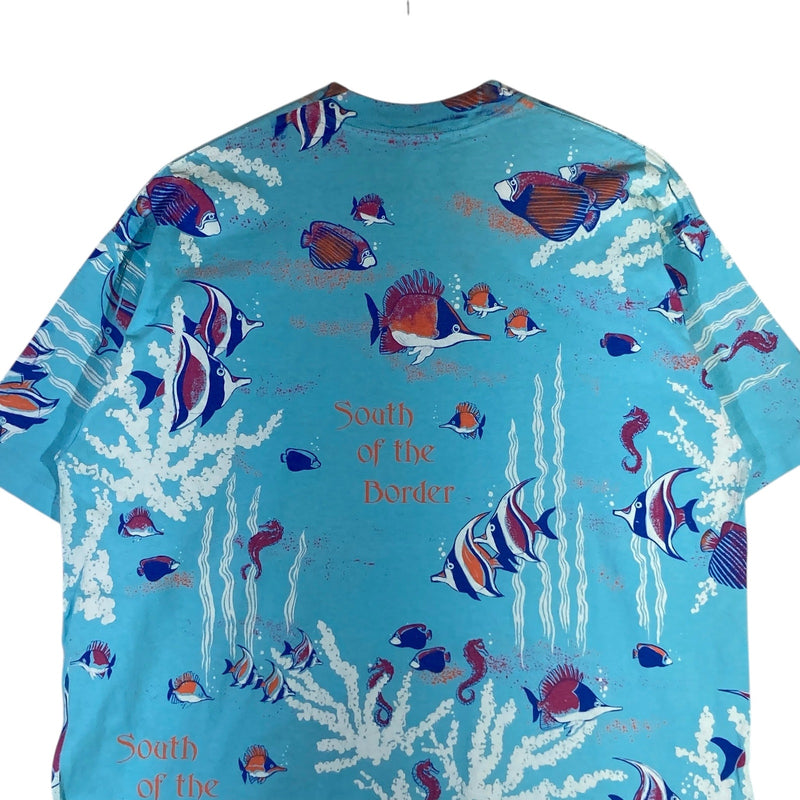 Vintage South of the Border Fish AOP Tee