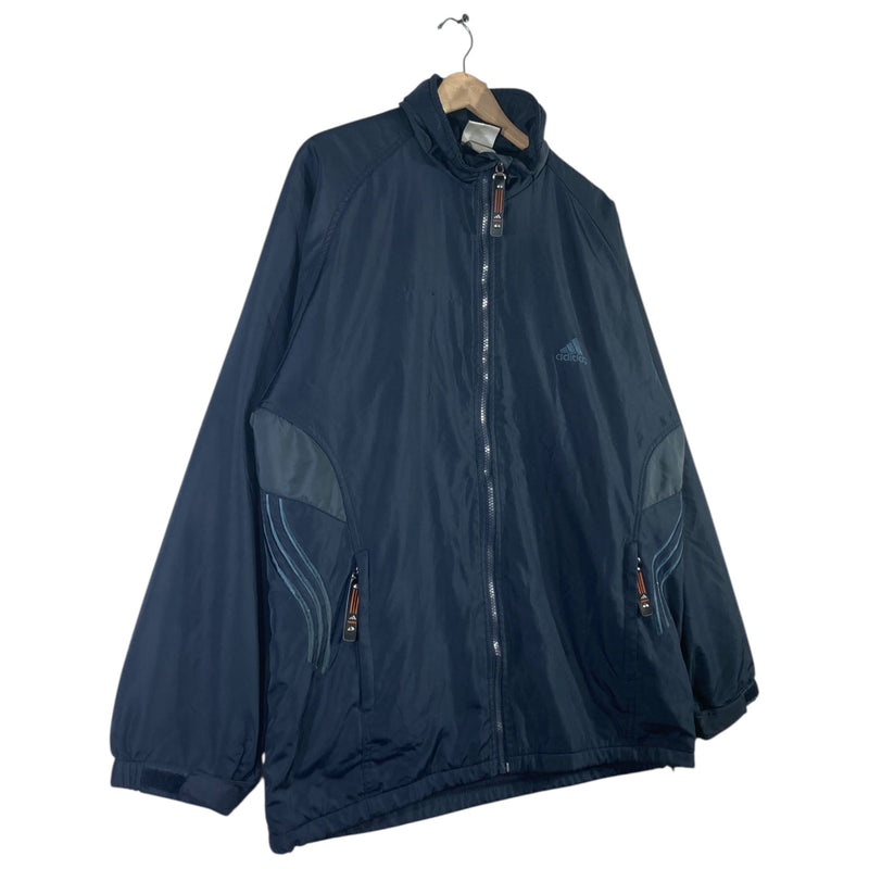 Vintage Adidas Chest Logo Full Zip Windbreaker
