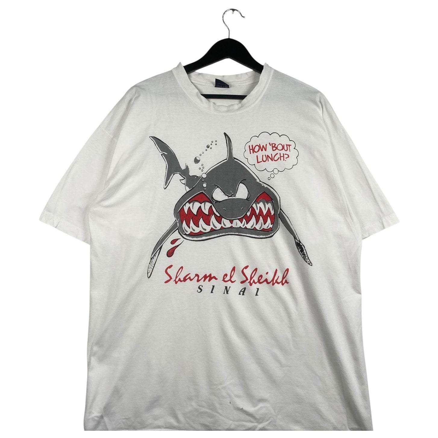 Vintage Sharm El Sheikh Shark Tourist Souvenir T-Shirt