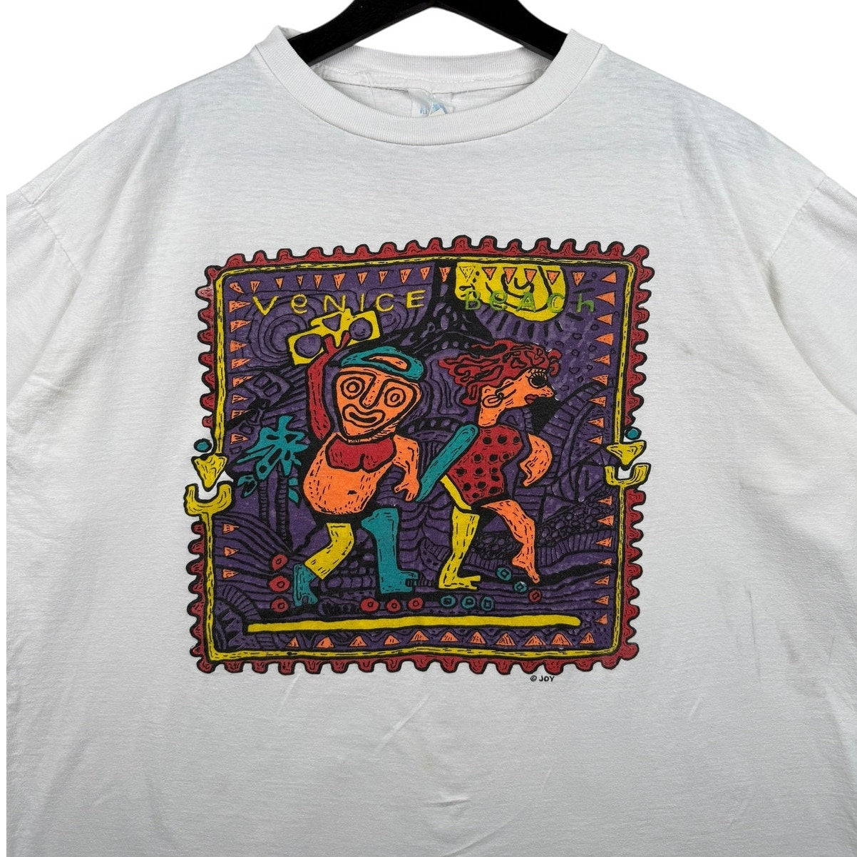Vintage Venice Beach Funky Tribal Art T-Shirt