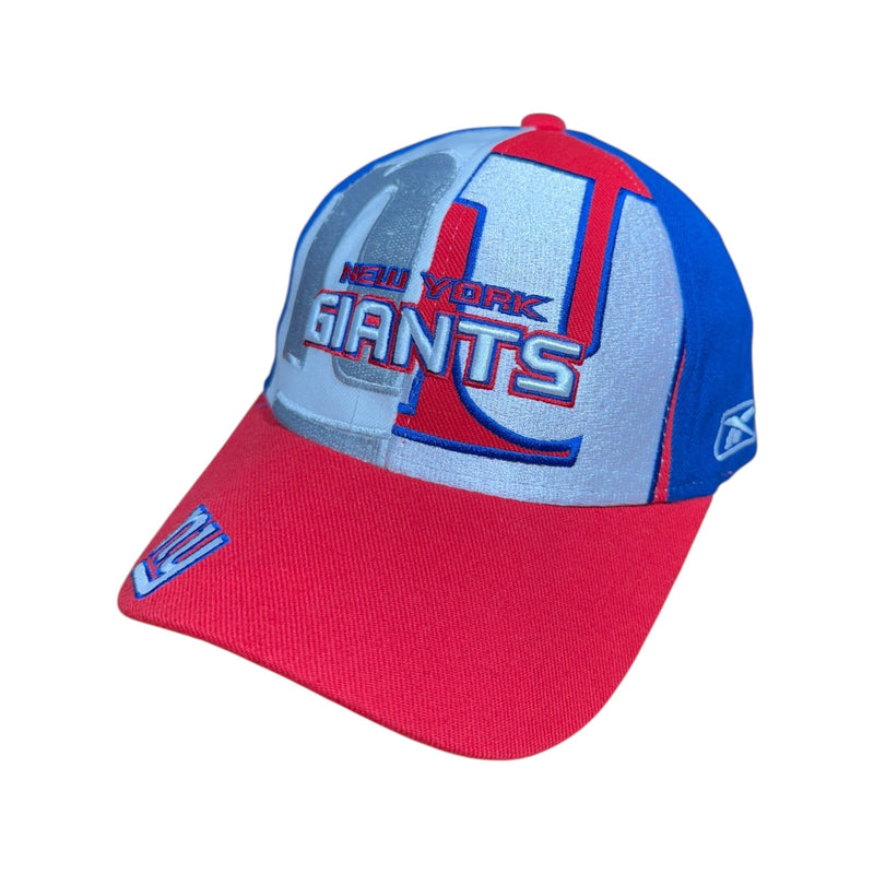 Vintage NFL x Reebok New York Giants Colorblock Strapback Hat