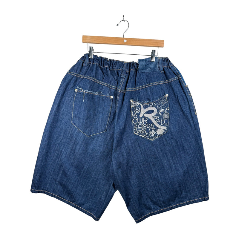 Vintage Utility Denim Shorts 36