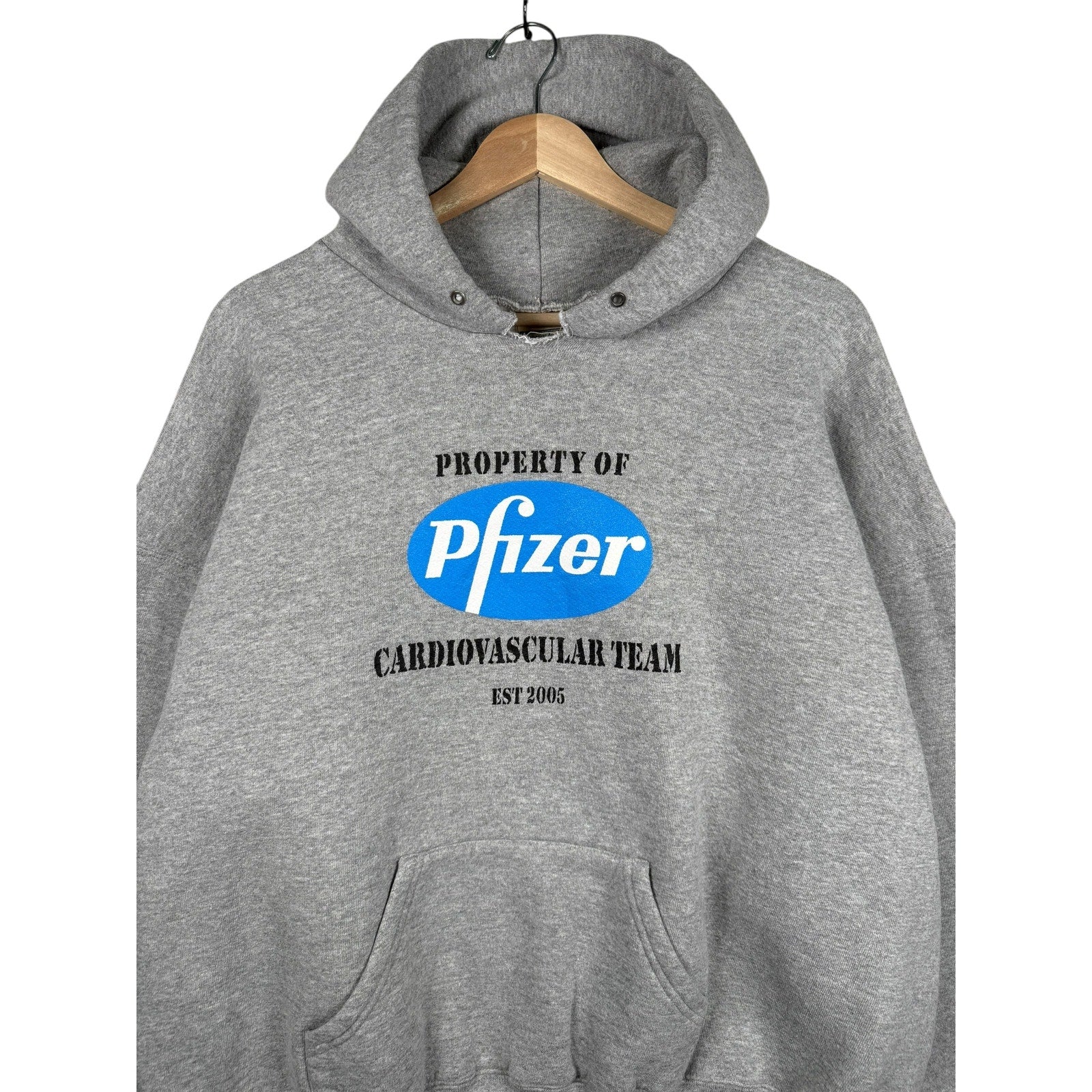 Vintage Property Of Pfizer Pullover Hoodie