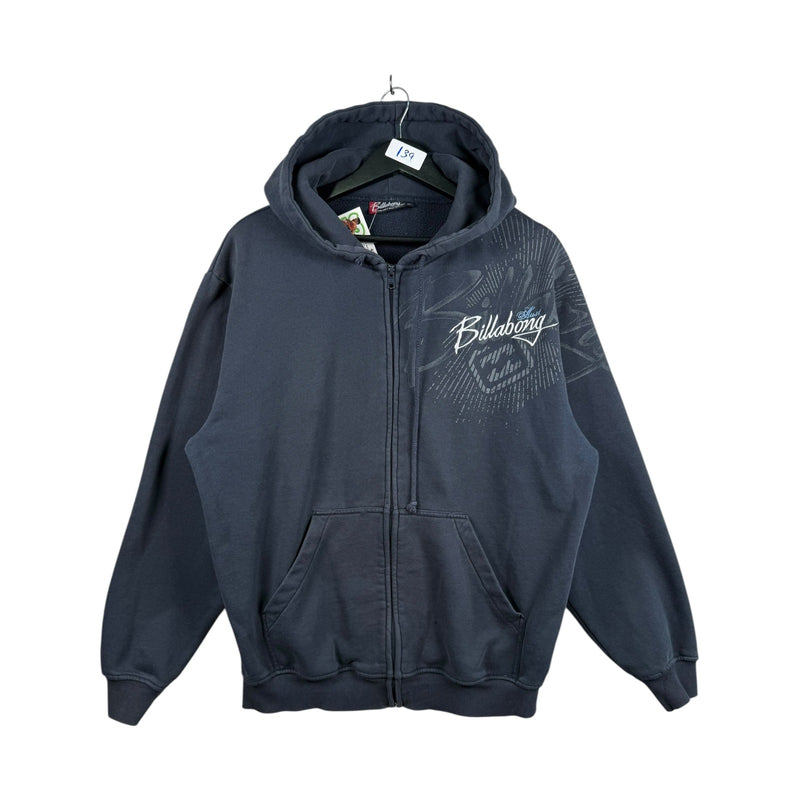 Vintage Billabong Full Zip Drawstring Hoodie