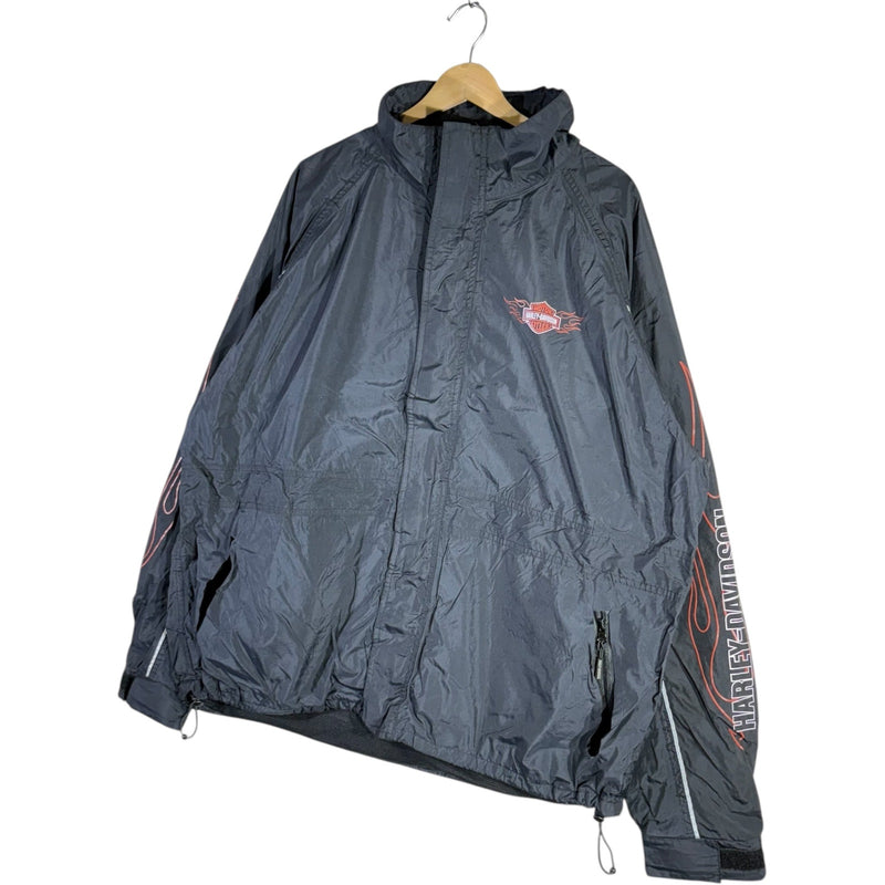 Vintage Harley Davidson Riding Gear Logo Windbreaker